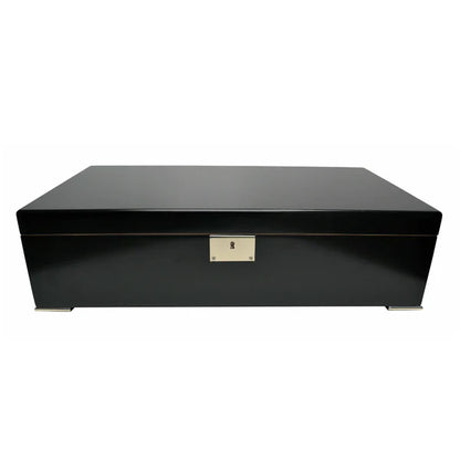 Detalle de bisagra en humidor de alta gama panama